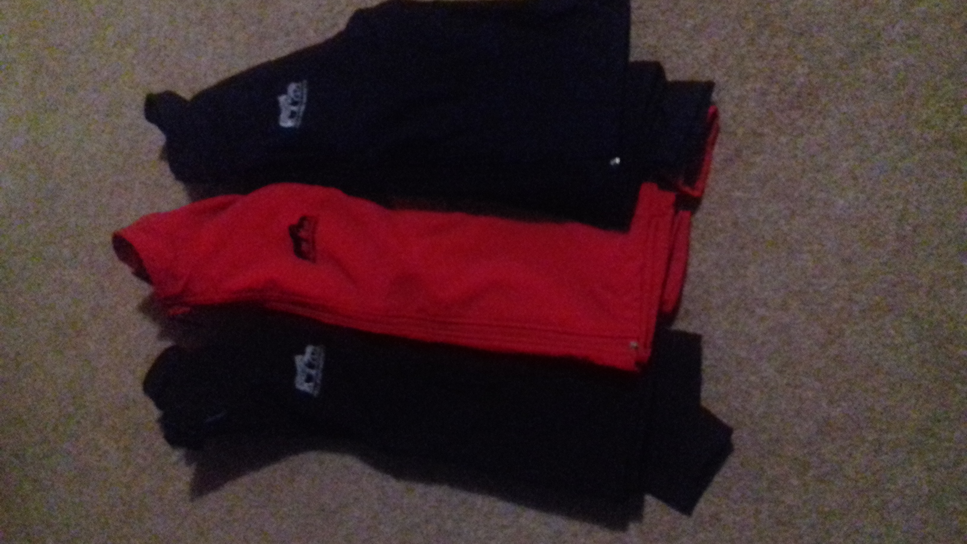 soft shell jackets, red, navy blue